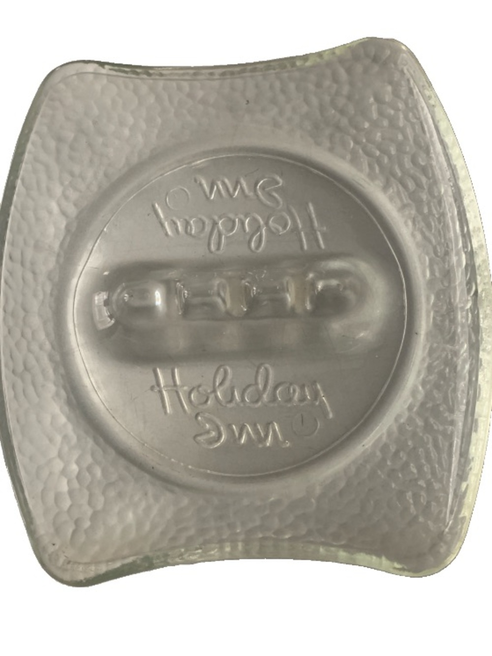 Vintage Ashtray Holiday Inn Pebbled Glass 3 Position Embossed Classic Style